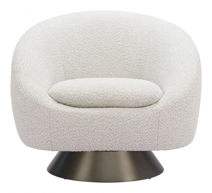 Zuo Modern Modan 	Textured Fabric Swivel Club Chair