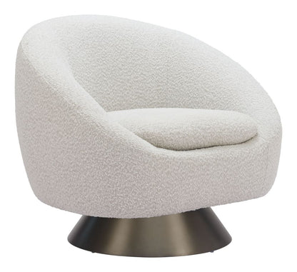 Zuo Modern Modan 	Textured Fabric Swivel Club Chair
