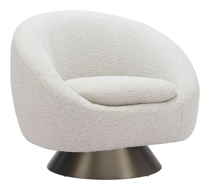 Zuo Modern Modan 	Textured Fabric Swivel Club Chair