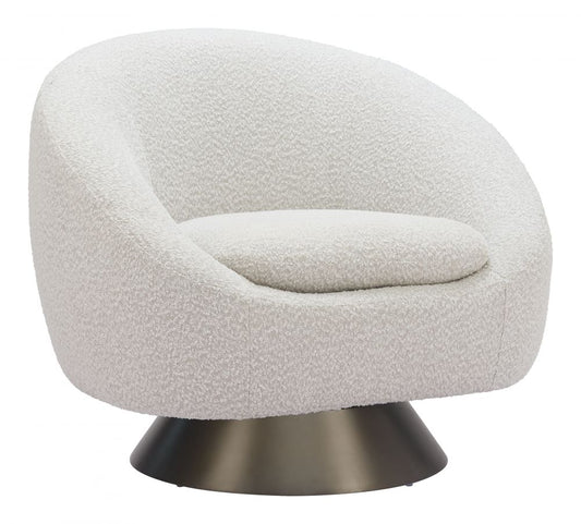 Zuo Modern Modan 	Textured Fabric Swivel Club Chair