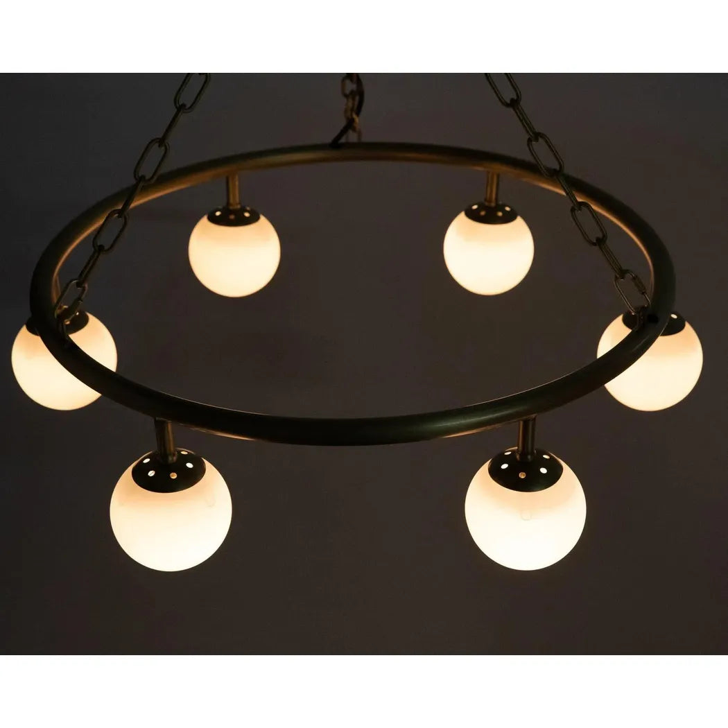 Modena Metal Small Chandelier With Brass