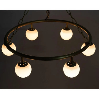 Modena Metal Small Chandelier With Brass