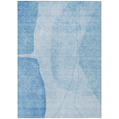Addison Rugs Modern Blue Washable Indoor-Outdoor Rug