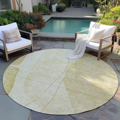 Addison Rugs Modern Gold Washable Indoor-Outdoor Rug