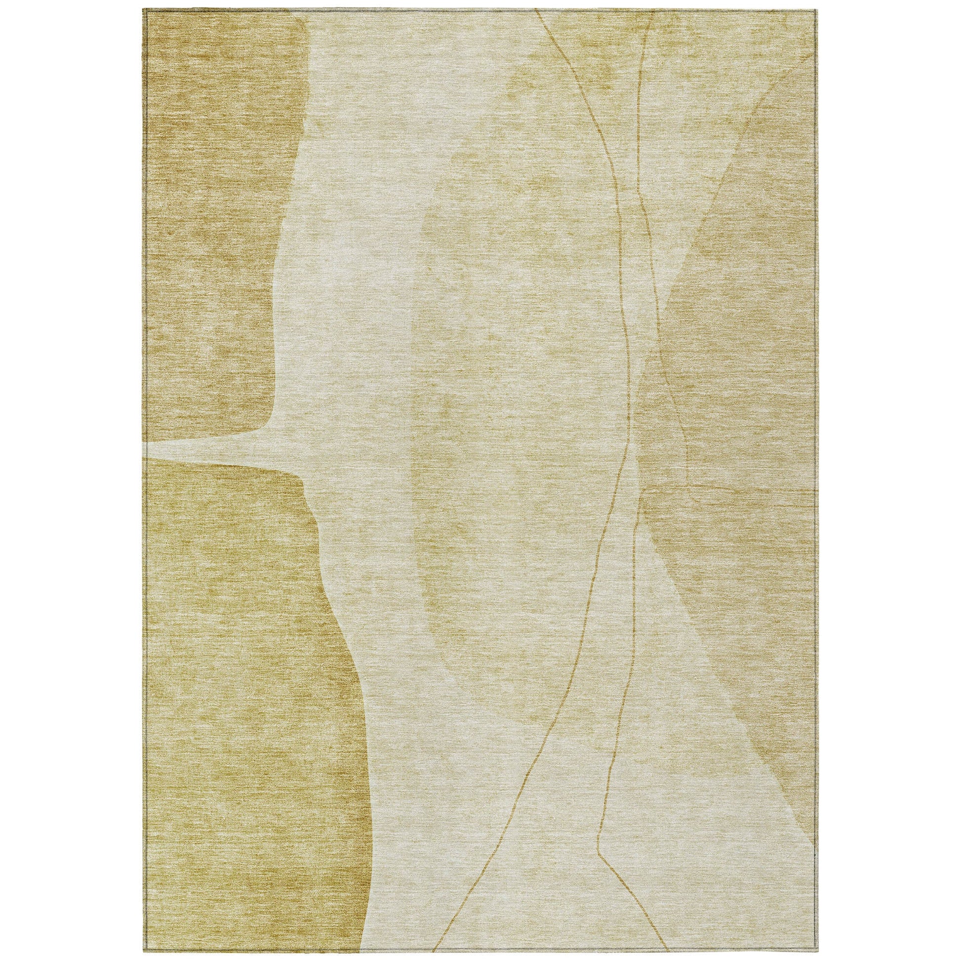 Addison Rugs Modern Gold Washable Indoor-Outdoor Rug