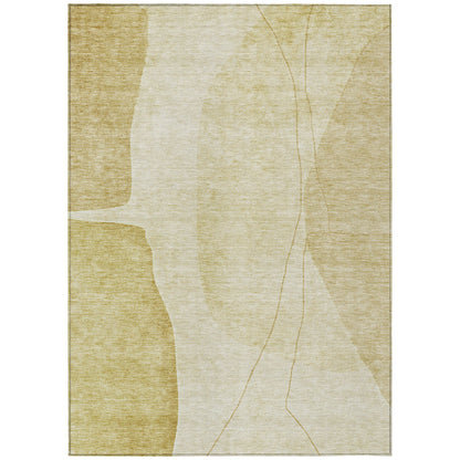 Addison Rugs Modern Gold Washable Indoor-Outdoor Rug
