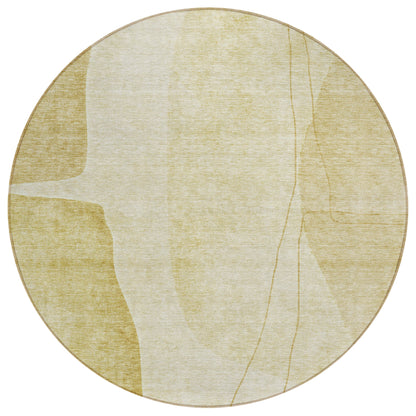 Addison Rugs Modern Gold Washable Indoor-Outdoor Rug
