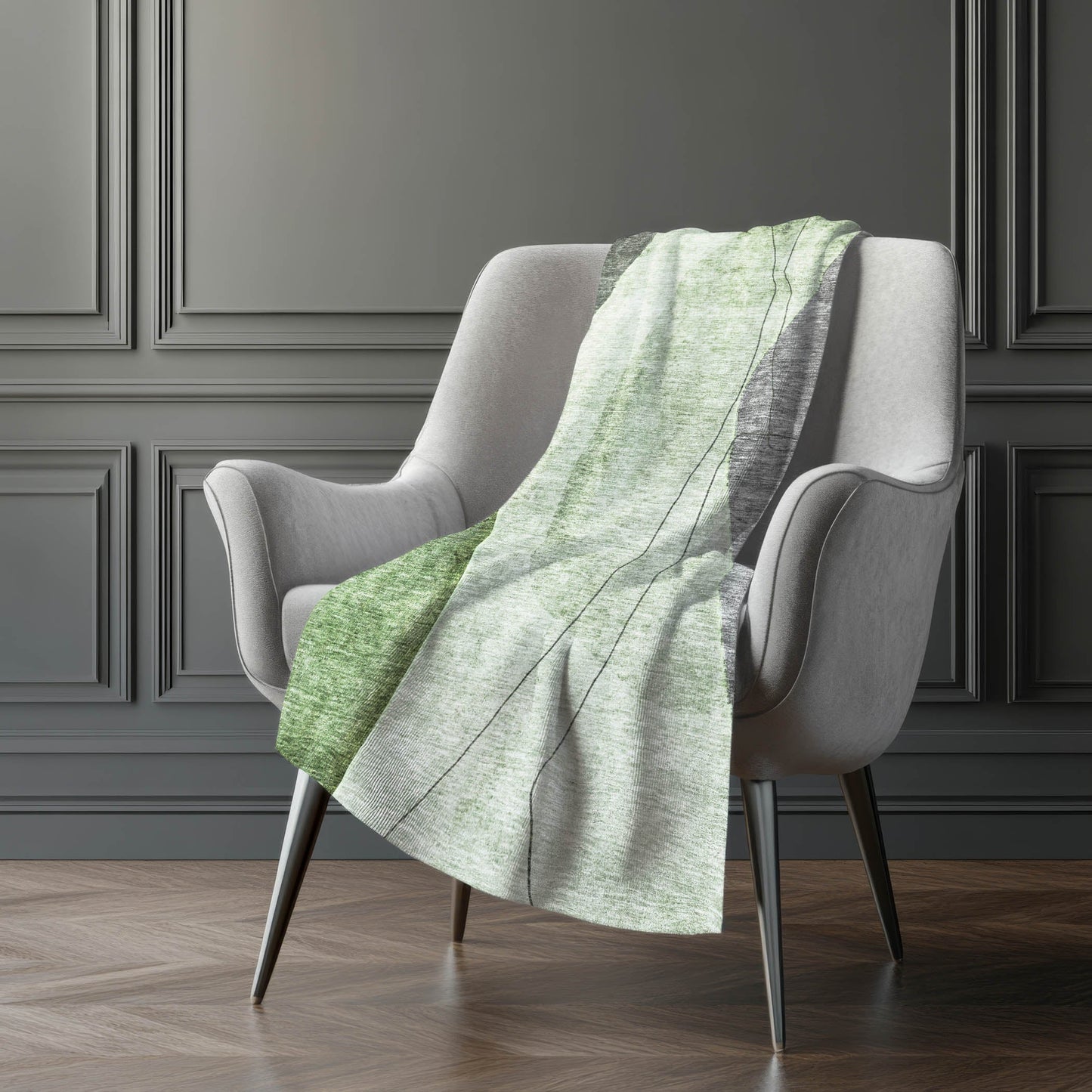 Addison Rugs Modern Green Washable Indoor-Outdoor Rug