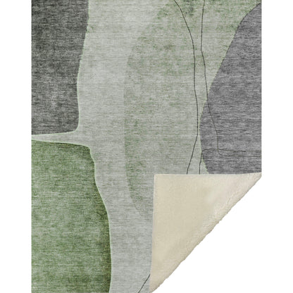 Addison Rugs Modern Green Washable Indoor-Outdoor Rug