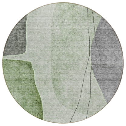 Addison Rugs Modern Green Washable Indoor-Outdoor Rug