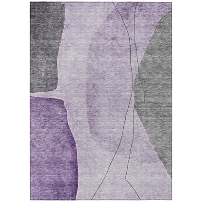 Addison Rugs Modern Purple Washable Indoor-Outdoor Rug