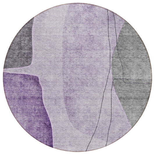 Addison Rugs Modern Purple Washable Indoor-Outdoor Rug