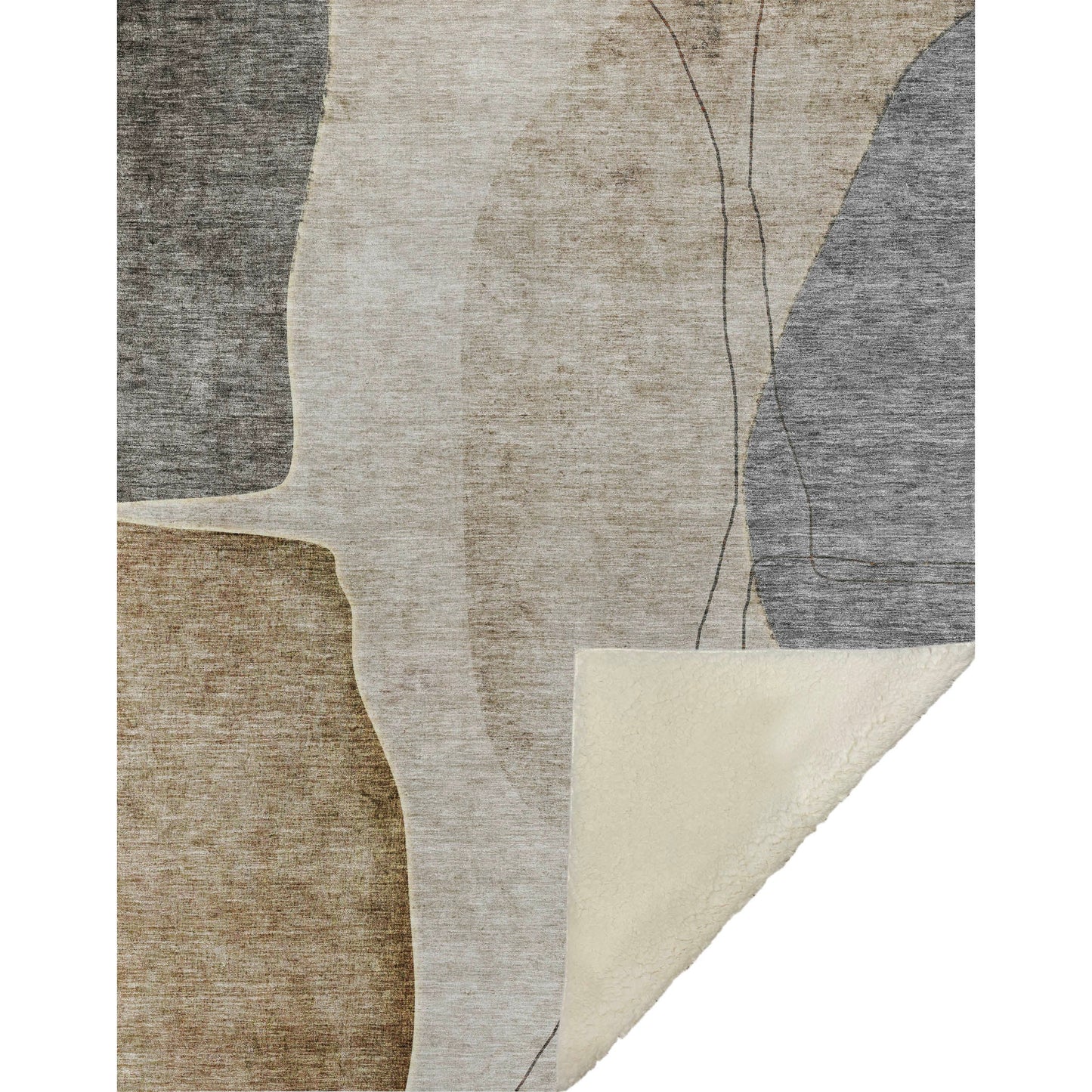 Addison Rugs Modern Taupe Washable Indoor-Outdoor Rug