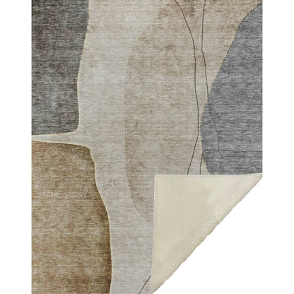 Addison Rugs Modern Taupe Washable Indoor-Outdoor Rug