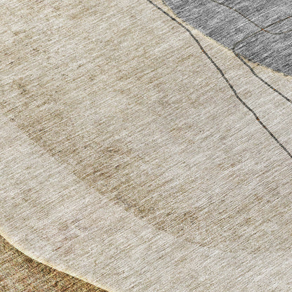 Addison Rugs Modern Taupe Washable Indoor-Outdoor Rug