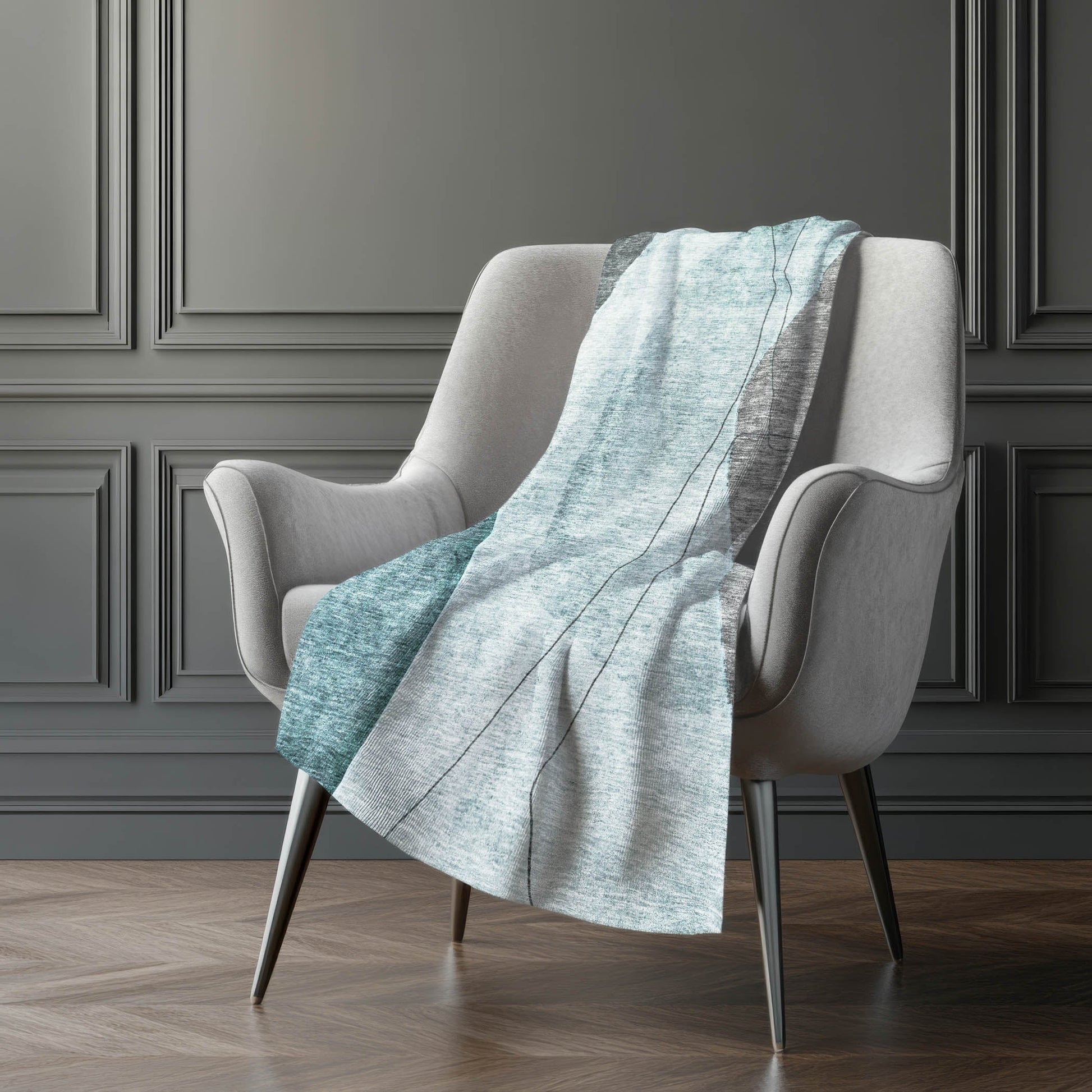 Addison Rugs Modern Teal Washable Indoor-Outdoor Rug
