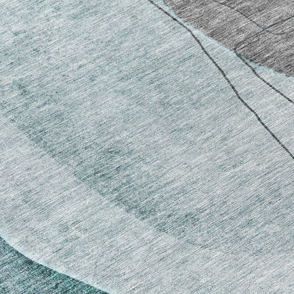 Addison Rugs Modern Teal Washable Indoor-Outdoor Rug