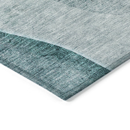 Addison Rugs Modern Teal Washable Indoor-Outdoor Rug