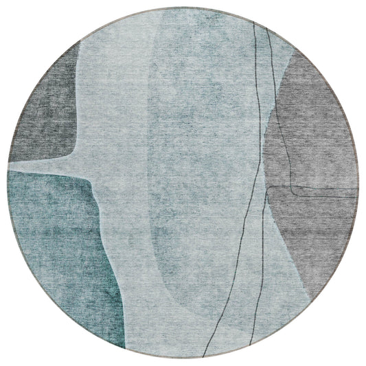 Addison Rugs Modern Teal Washable Indoor-Outdoor Rug
