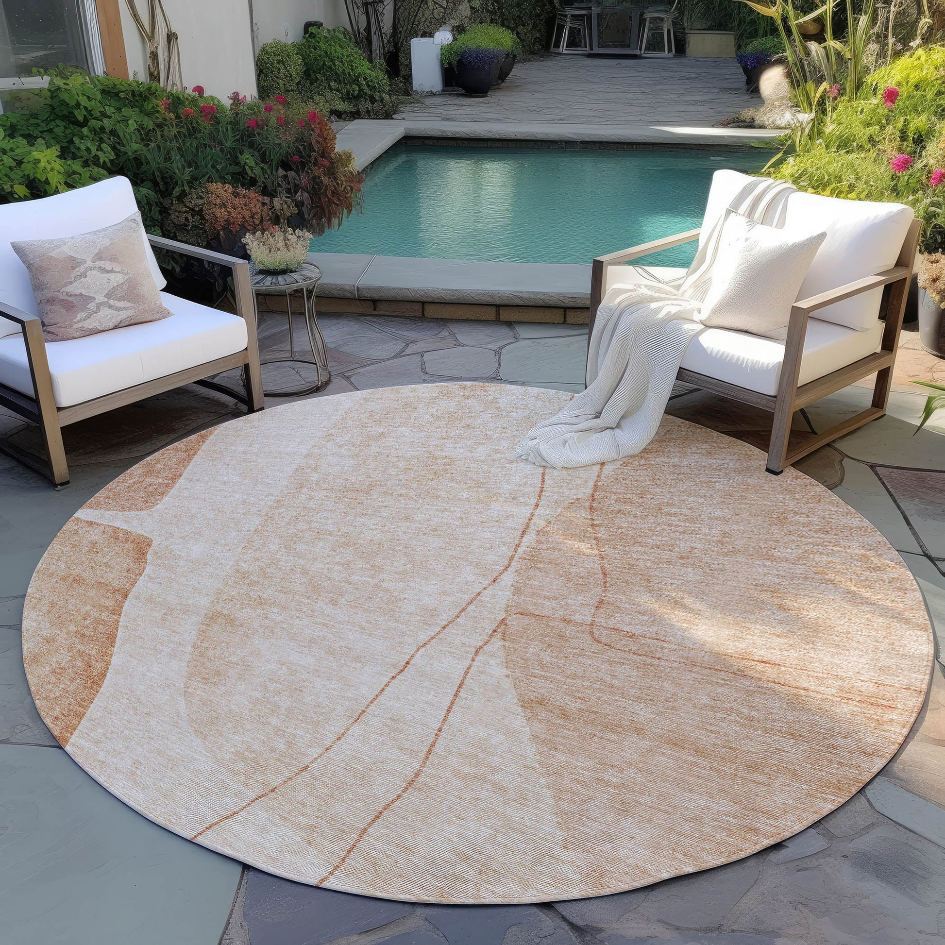 Addison Rugs Modern Terracotta Washable Indoor-Outdoor Rug