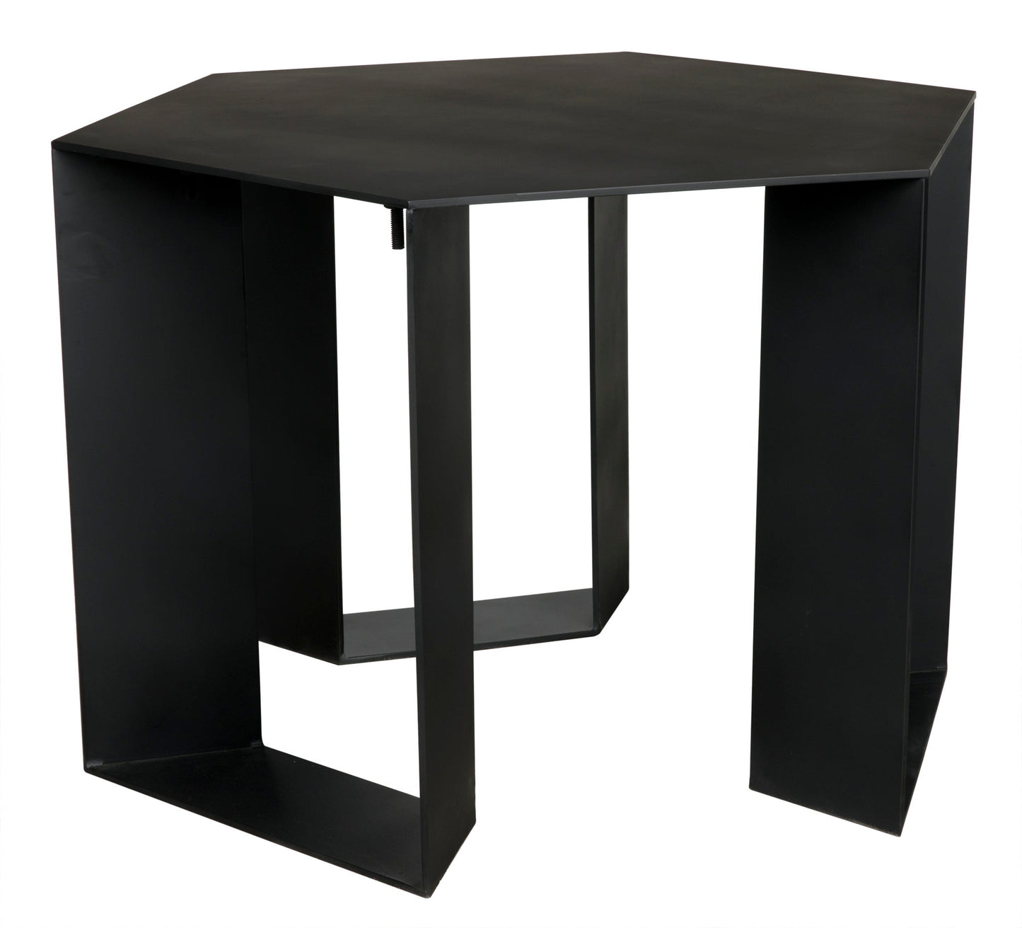 Modicus Side Table, Black Steel-Side Tables-Noir-Sideboards and Things