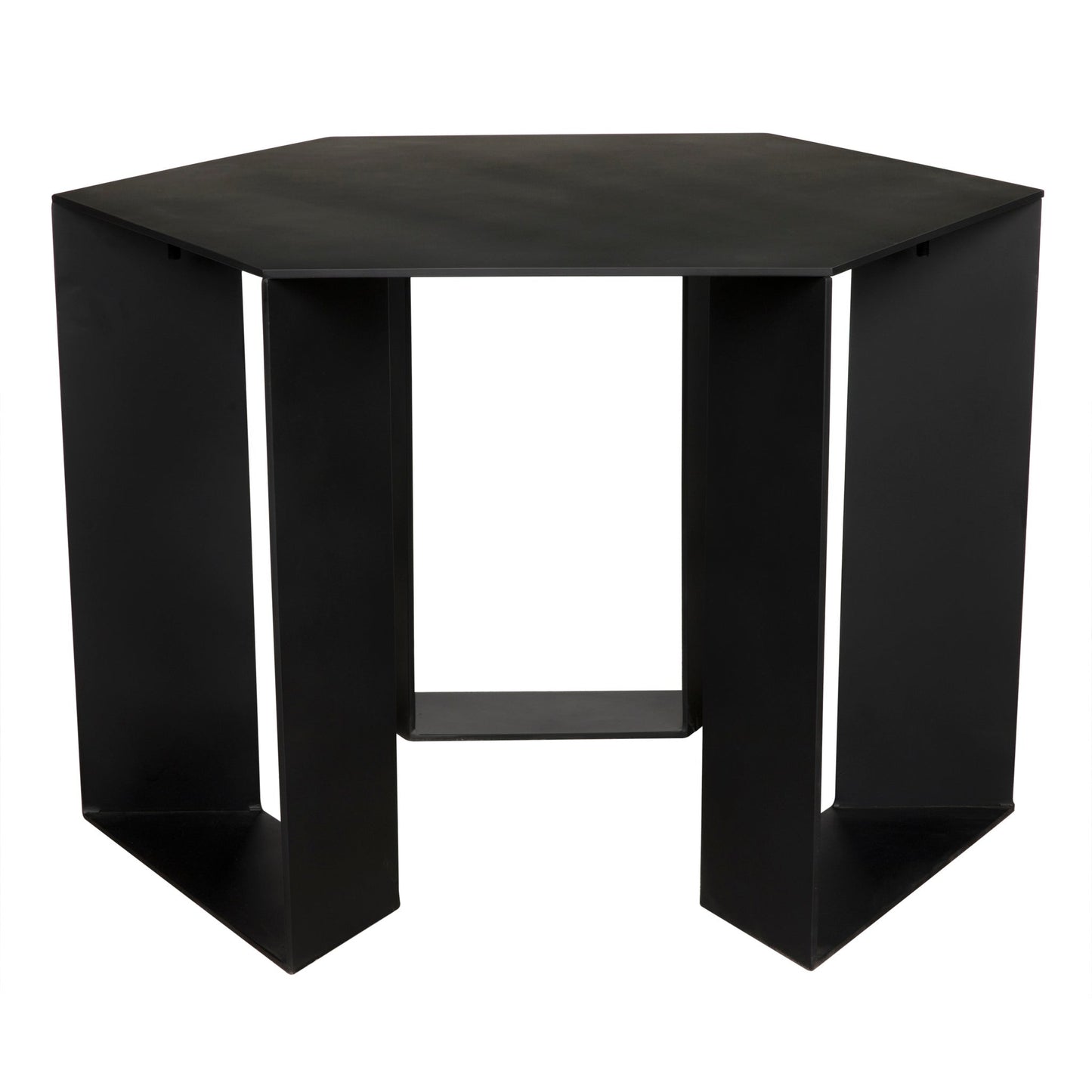 Modicus Side Table, Black Steel-Side Tables-Noir-Sideboards and Things