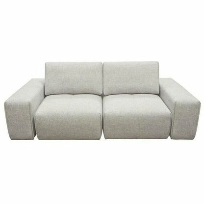 Modular 2-Seater with Adjustable Backrests in Light Grey Fabric Modular Sofas Sideboards and Things  By Diamond Sofa