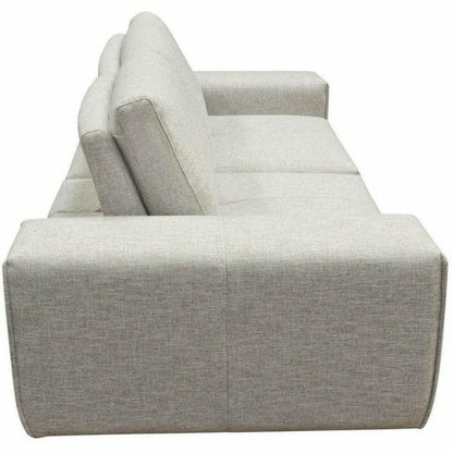 Modular 2-Seater with Adjustable Backrests in Light Grey Fabric Modular Sofas Sideboards and Things  By Diamond Sofa