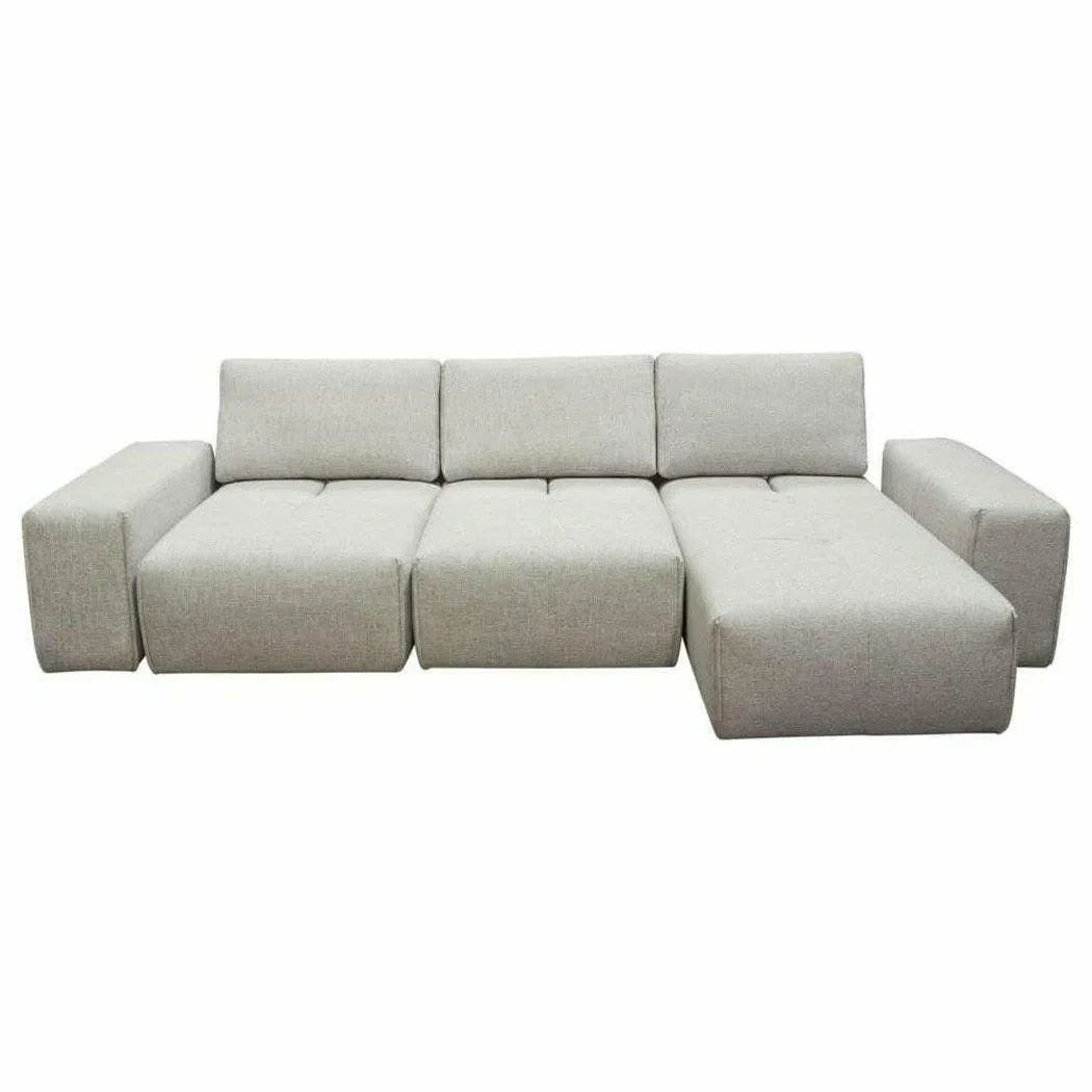 Modular 3-Seater Chaise Sectional with Adjustable Backrest Modular Sofas Sideboards and Things  By Diamond Sofa