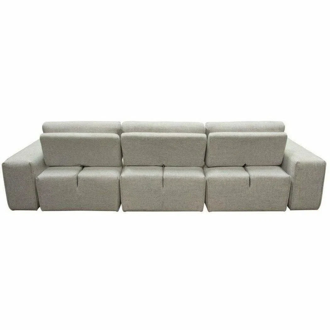 Modular 3-Seater Chaise Sectional with Adjustable Backrest Modular Sofas Sideboards and Things  By Diamond Sofa