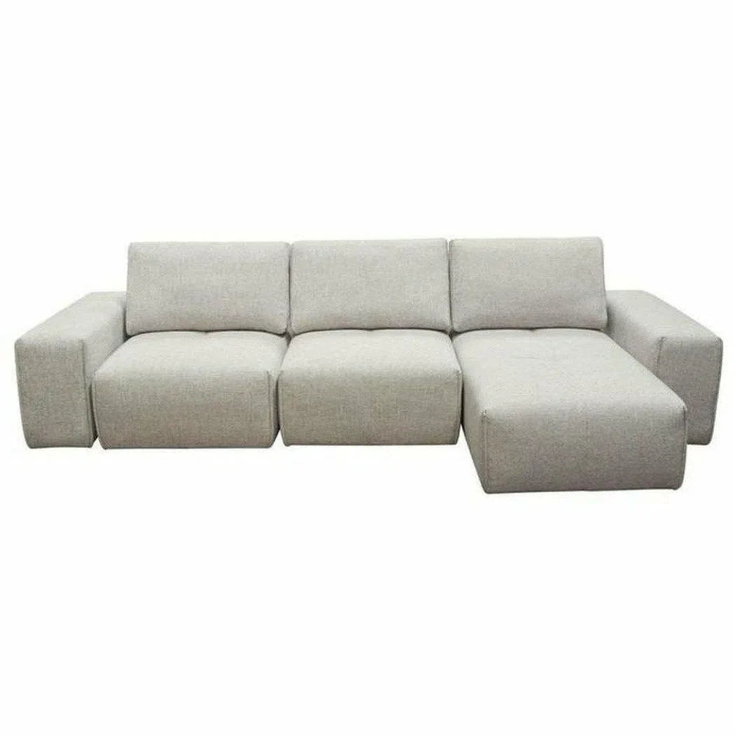 Modular 3-Seater Chaise Sectional with Adjustable Backrest Modular Sofas Sideboards and Things  By Diamond Sofa