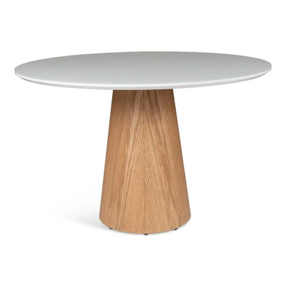 Urbia Mona Lacquered Glass Top Round Dining Table