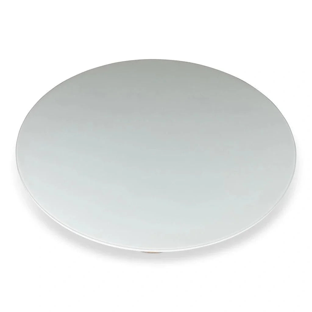 Urbia Mona Lacquered Glass Top Round Dining Table