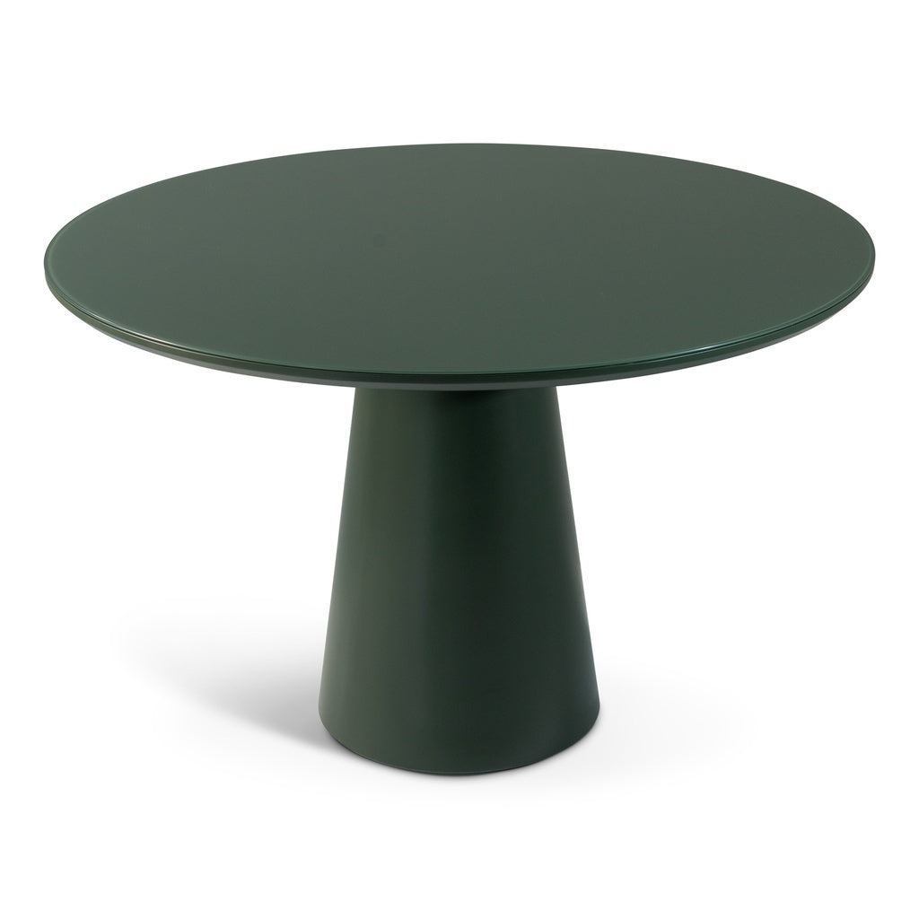 Urbia Mona Lacquered Glass Top Round Dining Table