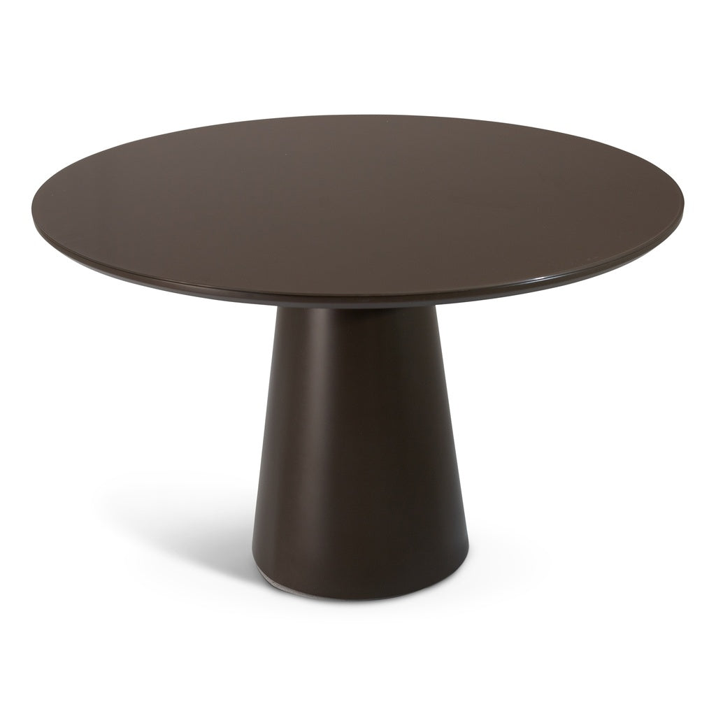 Urbia Mona Lacquered Glass Top Round Dining Table