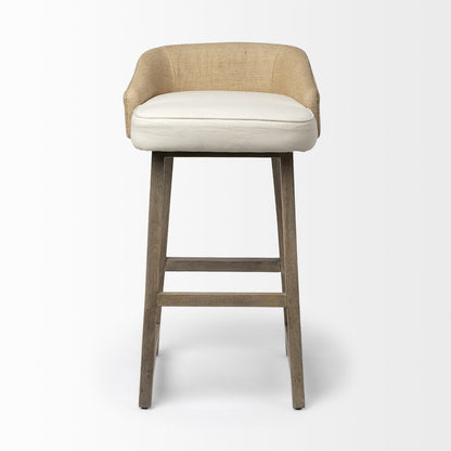 Mercana Monmouth Cream Fabric Bar Stool