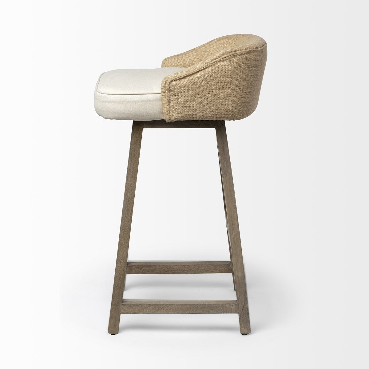 Mercana Monmouth Cream Fabric Bar Stool