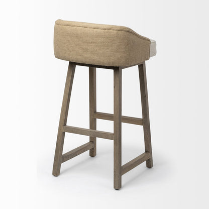 Mercana Monmouth Cream Fabric Bar Stool