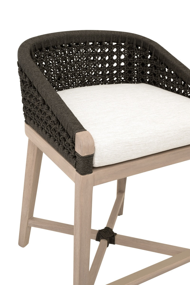 Montecito Rope Outdoor Counter Stool-Outdoor Counter Stools-Essentials For Living-LOOMLAN