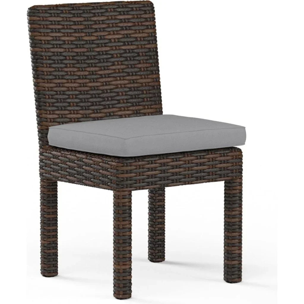 Montecito Sunbrella Armless Outdoor Dining Chair 2PC -- view 8