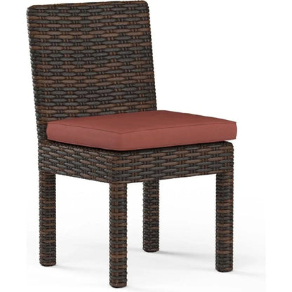Montecito Sunbrella Armless Outdoor Dining Chair 2PC -- view 11