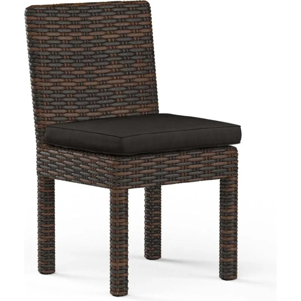 Montecito Sunbrella Armless Outdoor Dining Chair 2PC -- view 6