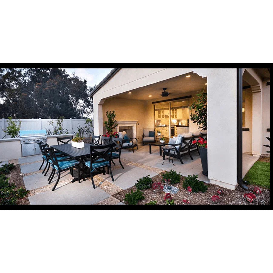 Monterey Aluminum Round Outdoor Dining Table -- view 4
