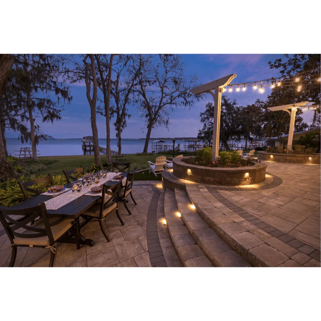 Monterey Aluminum Round Outdoor Dining Table -- view 6