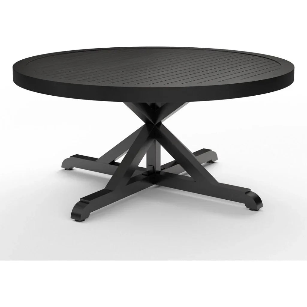 Monterey Aluminum Round Outdoor Dining Table -- view 2