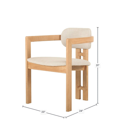LH Home Monterrey Leather Dining Chair