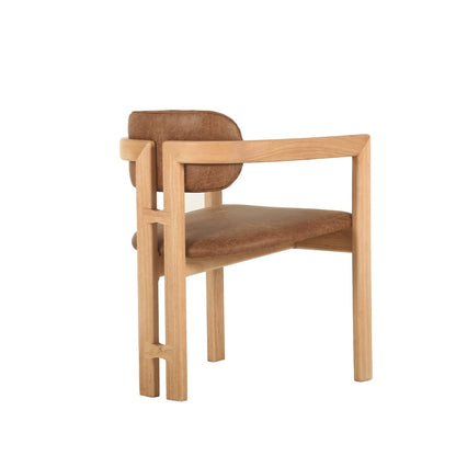 LH Home Monterrey Leather Dining Chair