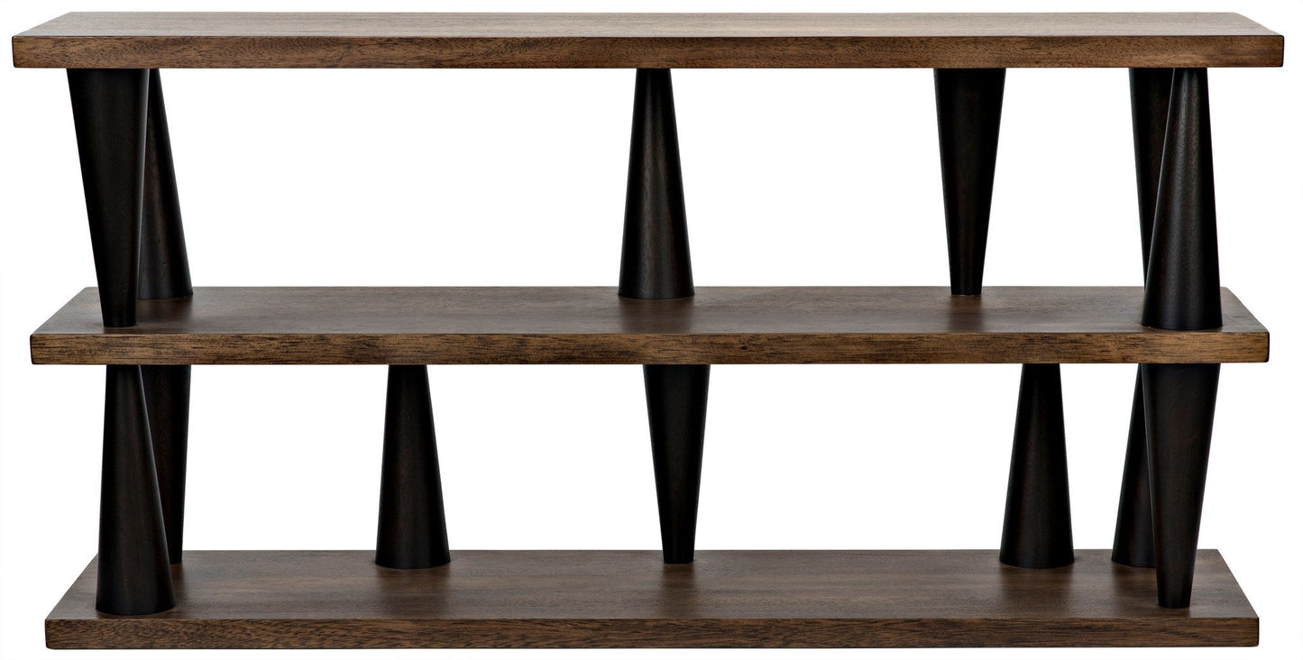 Mood Console, Ebony and Dark Walnut-Console Tables-Noir-Sideboards and Things