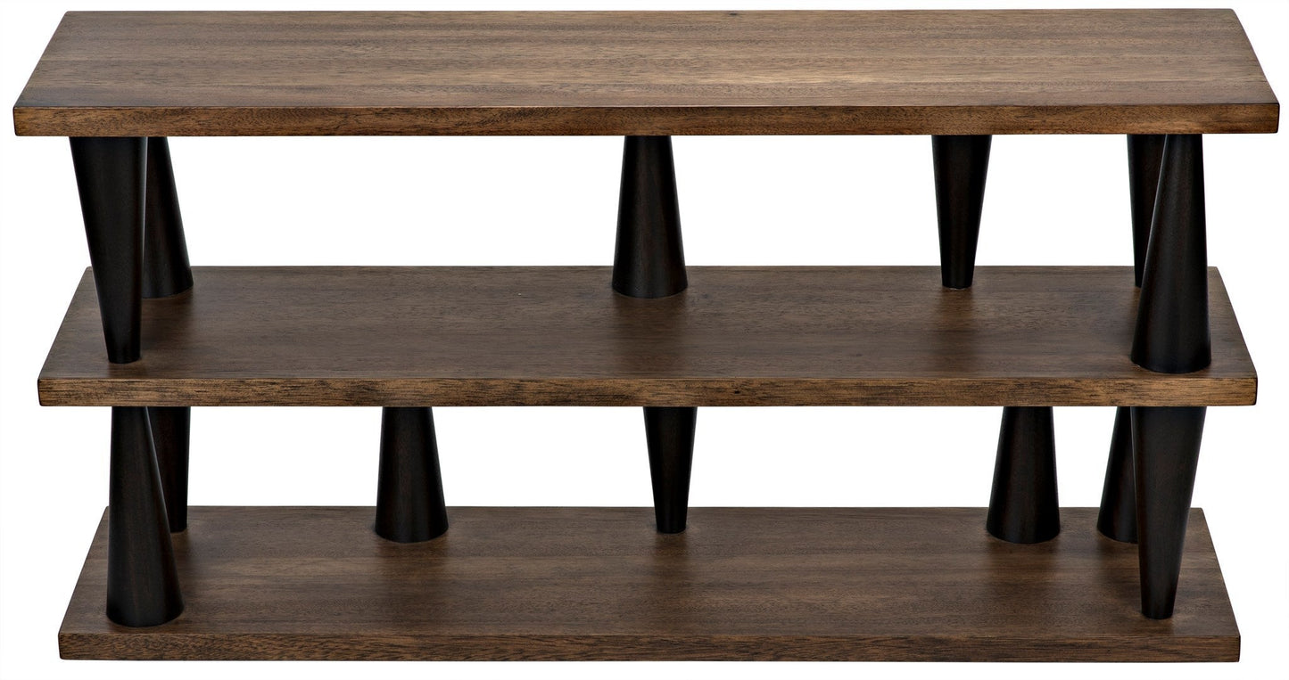 Mood Console, Ebony and Dark Walnut-Console Tables-Noir-Sideboards and Things