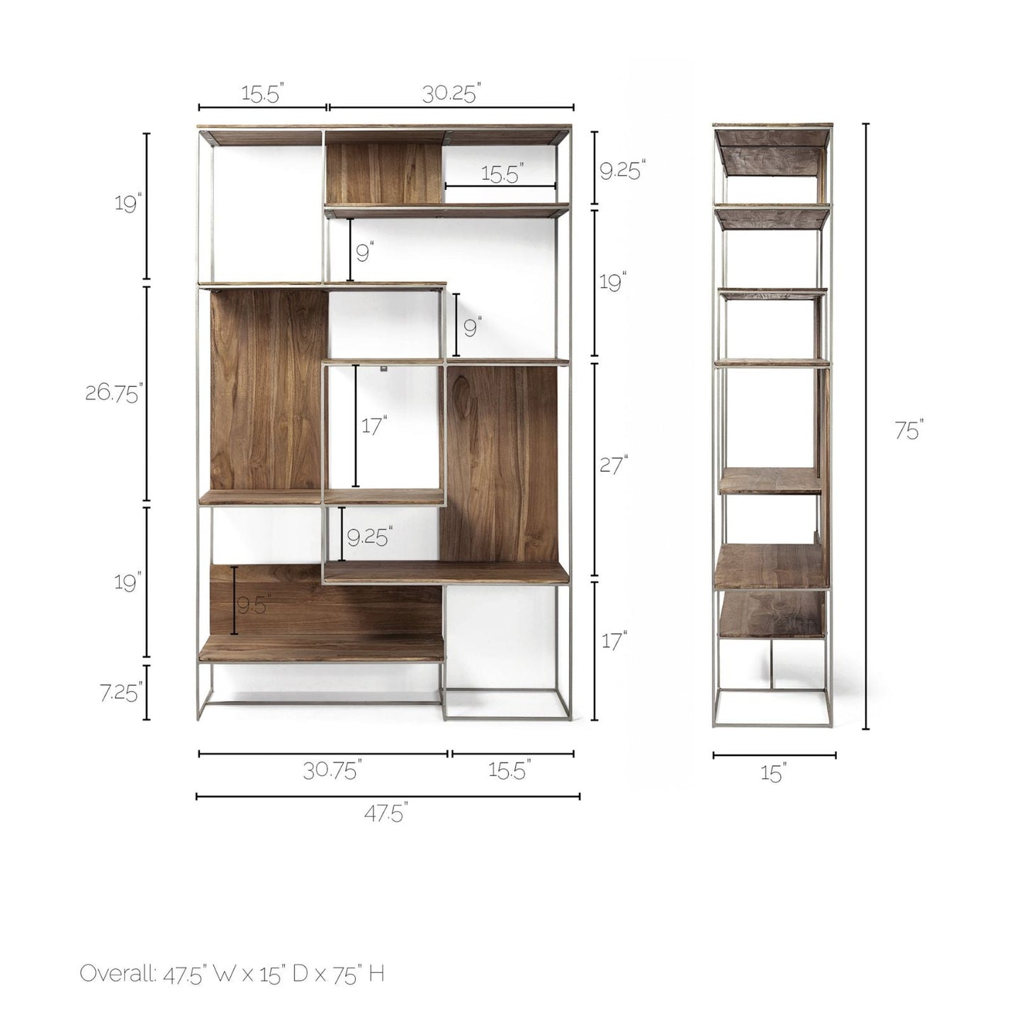 Morris Six Tier Metal Shelving Unit